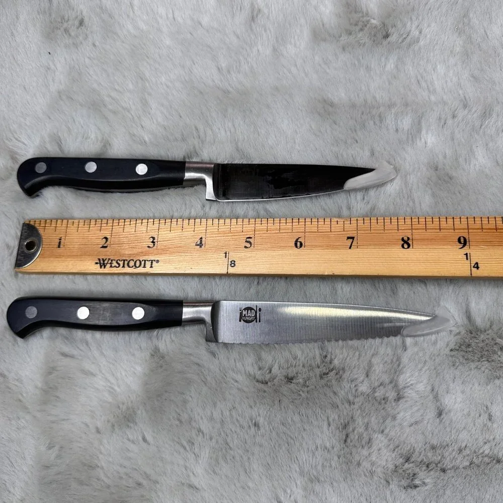 Mad Hungry 2 Piece‎ Knives Professional Steel Forge Prep Kitchen